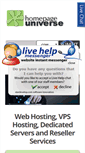 Mobile Screenshot of homepageuniverse.com