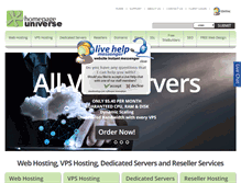 Tablet Screenshot of homepageuniverse.com